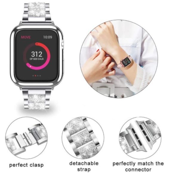 NEW Luxury Strap Wrist Band For Apple Watch - Picture 4 of 6